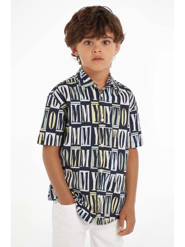 Детска риза Tommy Hilfiger в тъмносиньо