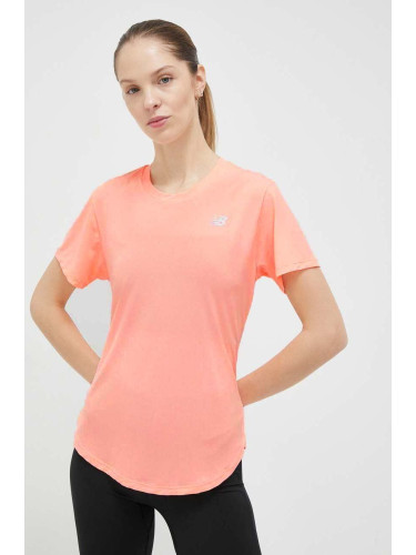 Тениска за бягане New Balance Accelerate в оранжево