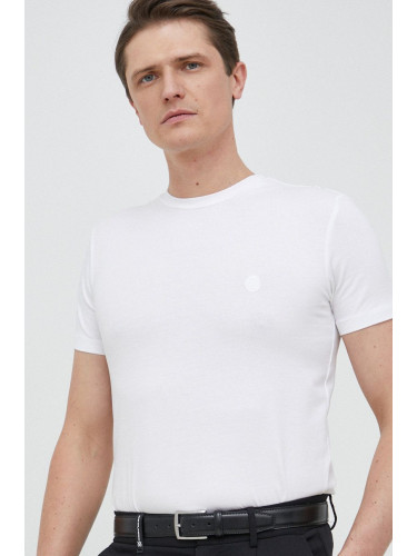 Тениска Trussardi в бяло с изчистен дизайн