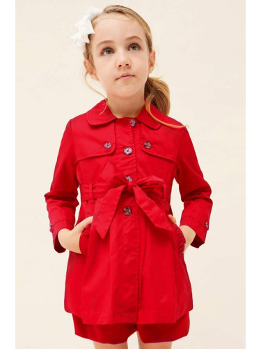 Детско палто Mayoral в червено
