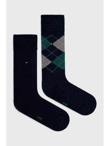 Чорапи Tommy Hilfiger (2 чифта) в тъмносиньо 100001495