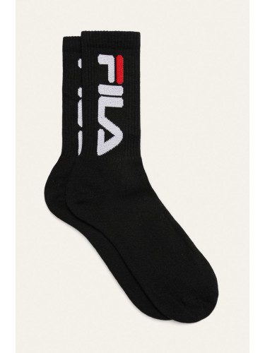 Чорапи Fila (2 pack) дамски в черно