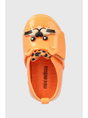 Детски половинки обувки Melissa Jelly Pop Safari Bb в оранжево