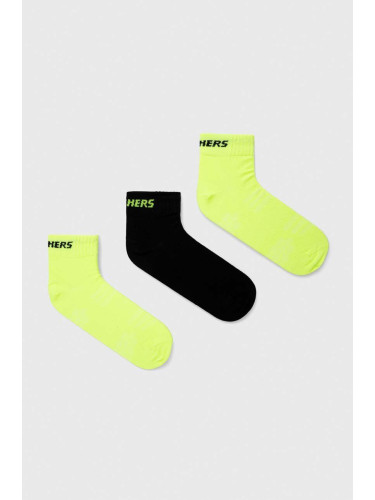 Чорапи Skechers в зелено