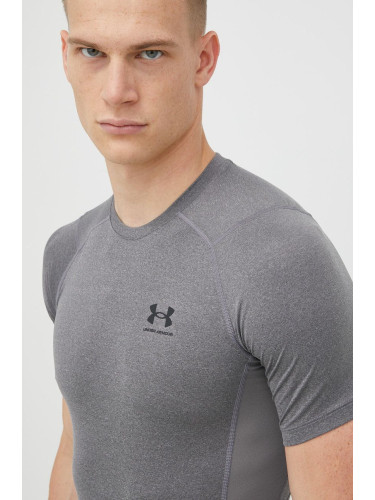 Тениска за трениране Under Armour 1361518 в сиво с изчистен дизайн