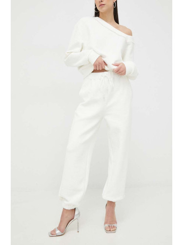 Спортен панталон Miss Sixty в бяло с изчистен дизайн