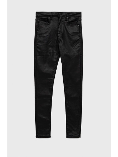 Детски панталони Pepe Jeans в сиво с изчистен дизайн
