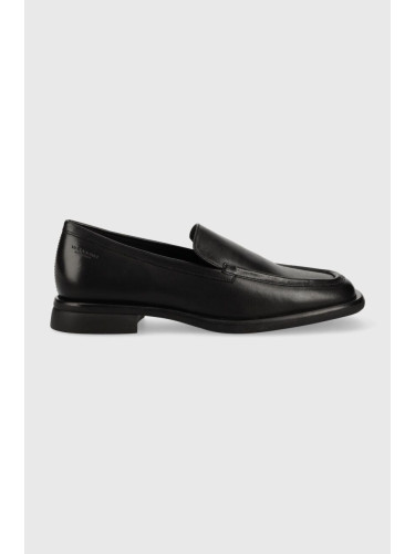 Кожени мокасини Vagabond Shoemakers BRITTIE в черно с равна подметка 5451.001.20