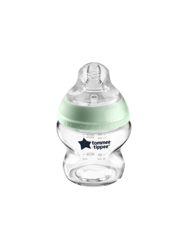 Шише за хранене стъклено Tommee Tippee Closer to Nature Easi Vent, 150мл