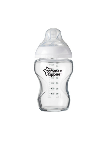 Шише за хранене стъклено Tommee Tippee Closer to Nature Easi Vent, 250мл