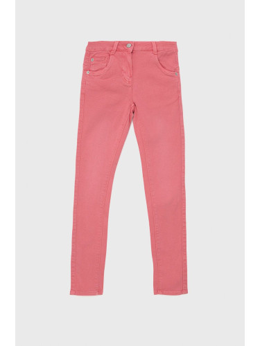 Детски панталони Tom Tailor в розово с изчистен дизайн