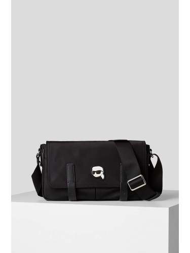 Чанта Karl Lagerfeld K/IKONIK 2.0 NYLON BAGUETTE в черно 230W3047