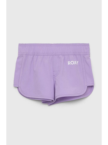 Детски плувни шорти Roxy в лилаво