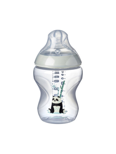 Шише за хранене Tommee Tippee Closer to Nature Easi Vent, 260 мл, панда
