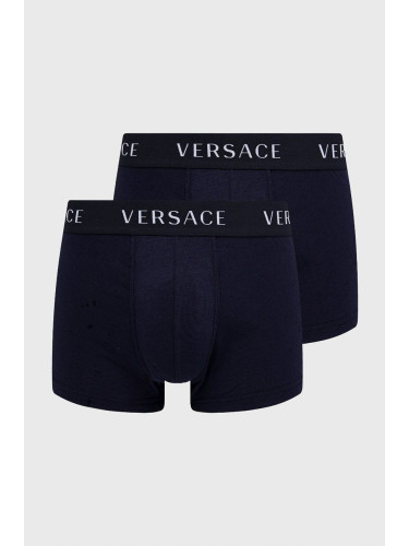 Боксерки Versace (2-pack) мъжки в тъмносиньо AU04020
