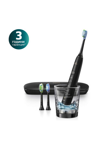 Електрическа четка за зъби DiamondClean Smart Philips Sonicare с 3 глави и чаша