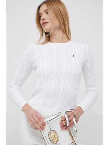Памучен пуловер Polo Ralph Lauren в бяло 211891640