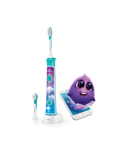 Детска електрическа четка за зъби с Bluetooth с 2 глави Philips Sonicare