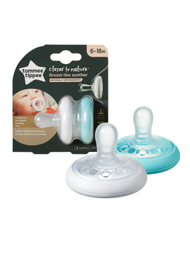 Ортодонтични залъгалки Tommee Tippee Breast-like 6-18м