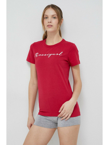 Памучна тениска Rossignol в червено RLKWY05