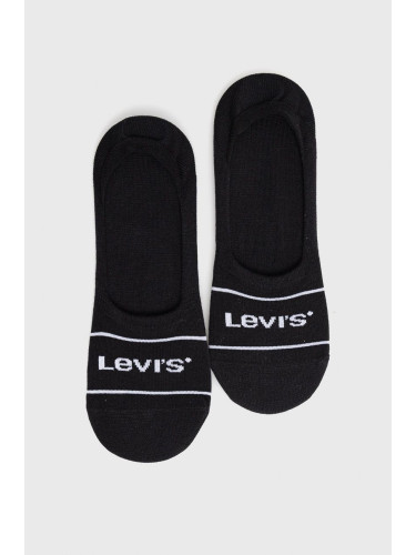 Чорапи Levi's мъжки в черно