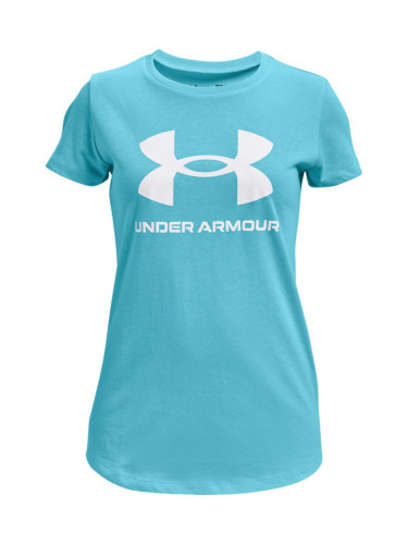 Детска тениска Under Armour 1361182 в тюркоазено