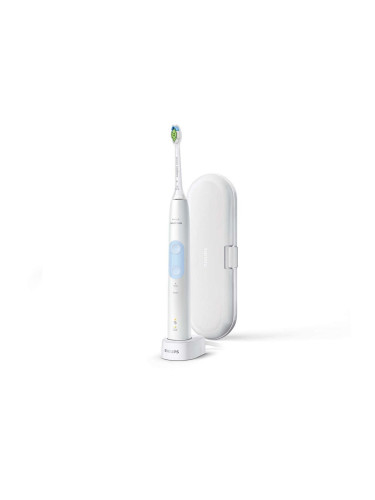 Електрическа четка за зъби ProtectiveClean Philips Sonicare, Серия 4500, бяла с кутия за пътуване