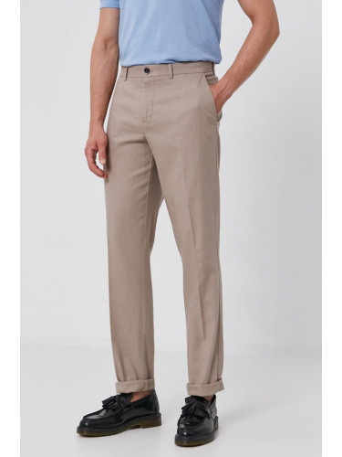 Панталон Sisley мъжки в сиво със стандартна кройка