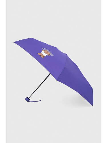 Чадър Moschino в лилаво 8351 SUPERMINIA