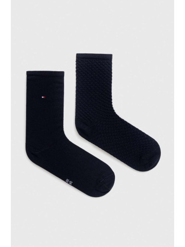 Чорапи Tommy Hilfiger (2 броя) в тъмносиньо 701227563