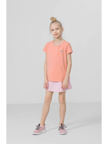 Детска пола 4F в розово къс модел със стандартна кройка