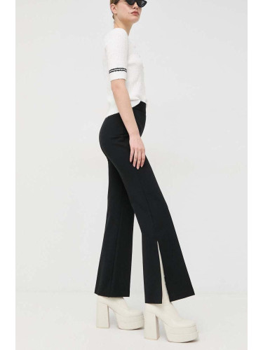 Панталон Spanx в черно с широка каройка, с висока талия