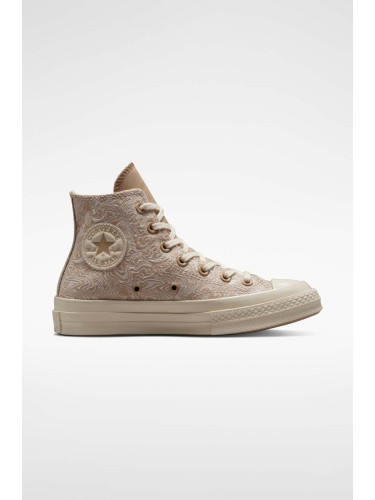 Високи кецове Converse Chuck 70 в бежово A03505C