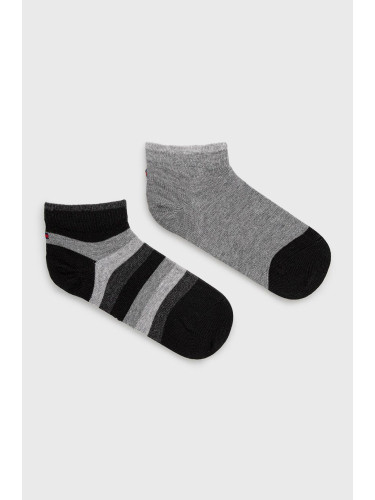 Детски чорапи Tommy Hilfiger (2-Pack) в сиво