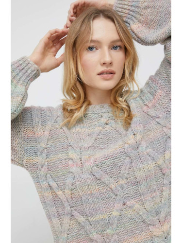 Пуловер с кашмир United Colors of Benetton дамски от топла материя