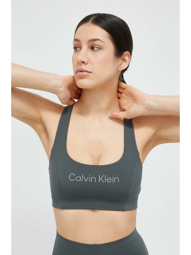 Спортен сутиен Calvin Klein Performance Essentials в зелено
