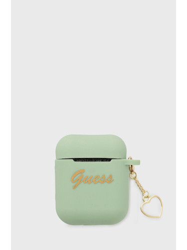 Калъф за airpods Guess Airpods Cover в зелено