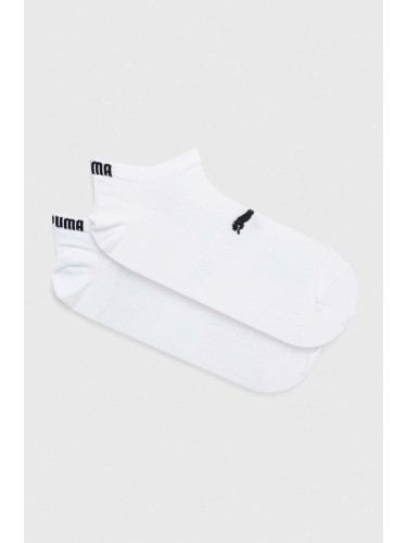 Чорапи Puma (2 броя) 2-pack в бяло 907940 935476