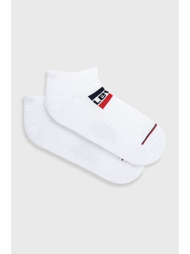 Чорапи Levi's мъжки в бяло