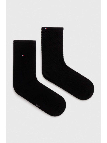 Чорапи Tommy Hilfiger (2 броя) в черно 701227563