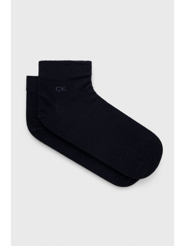 Чорапи Calvin Klein (2 чифта) мъжки в тъмносиньо 701218706