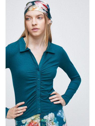 Блуза с дълги ръкави Medicine в зелено