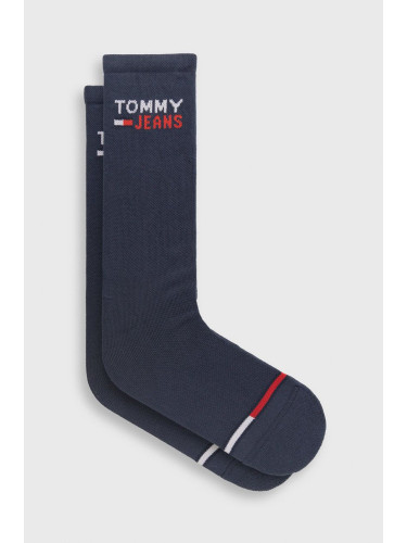 Чорапи Tommy Jeans в тъмносиньо