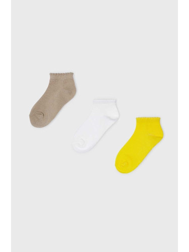 Детски чорапи Mayoral (3 броя) в жълто