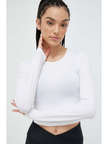 Блуза с дълги ръкави за йога Casall в бяло