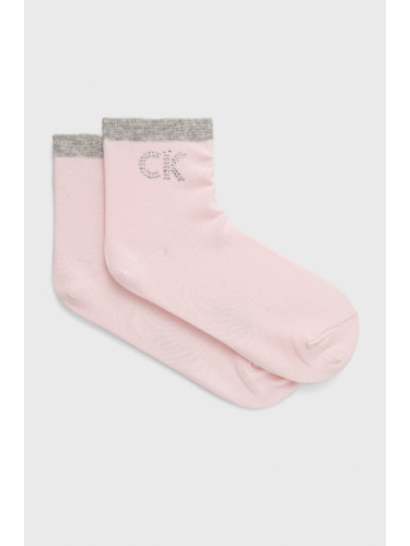 Чорапи Calvin Klein дамски в розово 701218782