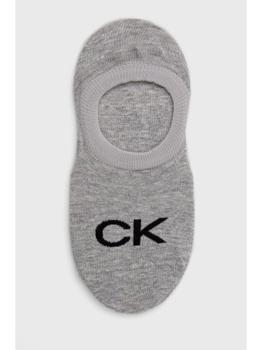 Чорапи Calvin Klein дамски в сиво 701218773