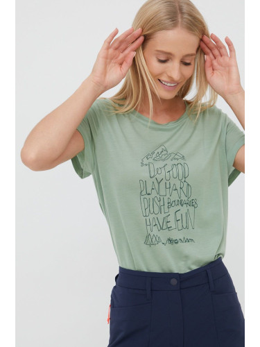 Тениска Houdini Tree Message в зелено