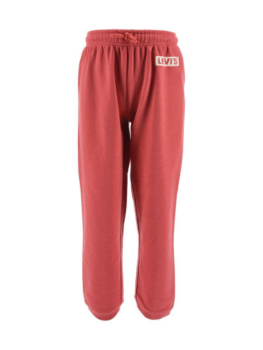 Детски спортен панталон Levi's в червено с принт