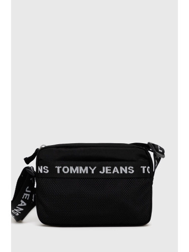 Чанта през рамо Tommy Jeans в черно